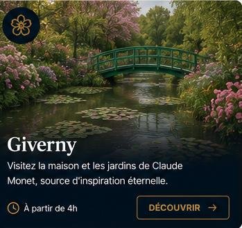 Giverny — La maison et les jardins de Claude Monet, à partir de 4h